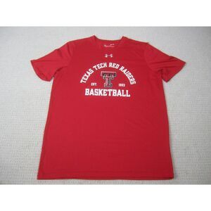 Texas Tech Shirt Mens Small Red Raiders Basketball Loose Fit Under Armour Tee